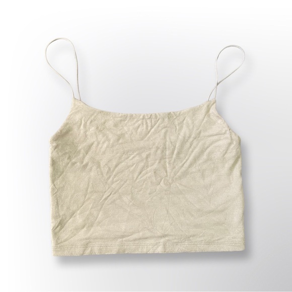 Wilfred Free Cropped Square-Neck Cami, Light Green, XS - Picture 1 of 7